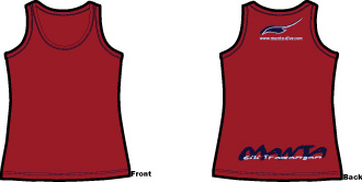 Manta GiliT Girls Model 05 Fuxia Red Faded Logo Back 05