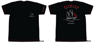 Pindito T-shirt Design 01 The Boat Red Print