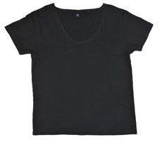(T03S) T-shirt U-Neck Style