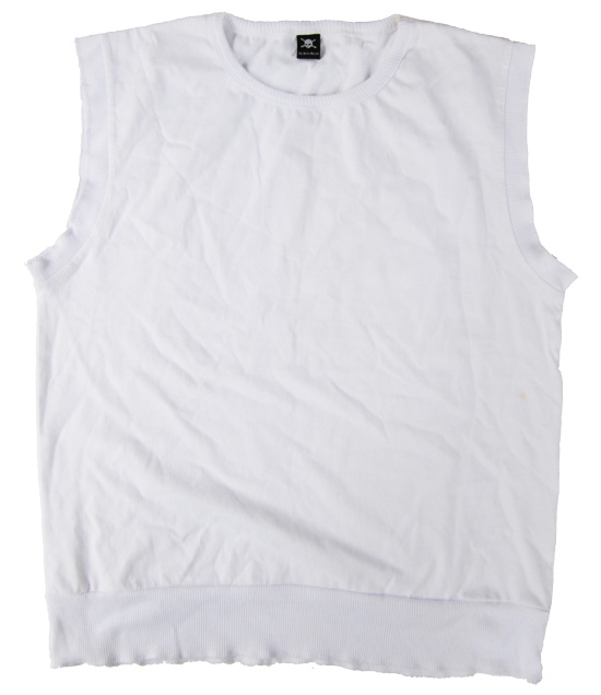 (T06S) Sleeveless Big Rib Shirt