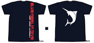 Blue Marlin Dive T-shirt design 01 Dark Blue