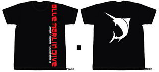 Blue Marlin Dive T-shirt design 01 Black