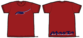 Manta GiliT T-shirt 02 Red Faded Logo