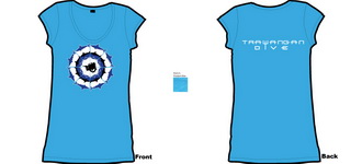Trawangan Dive Linen Girls Slim-fit Design 14 Shark Tech Circle