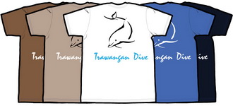 Trawangan Dive Design 01 Logo Simple