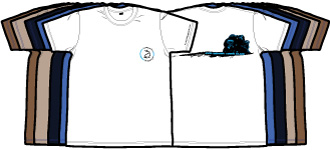 Trawangan Dive T-shirt 06 CCR 100m Club BK Logo FR