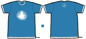 Trawangan Dive T-shirt Design 15 Sun Octopus
