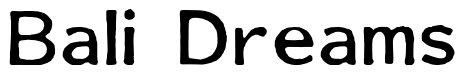 Font 01196e: Bali Dreams