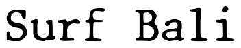 Font 01196d2: Surf Bali