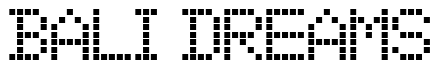 Font 01-Digit: Bali Dreams