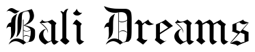 Font BeneScriptine: Bali Dreams