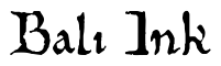 Font 10th-Century-Bookhand-WF: Bali Ink
