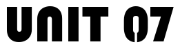 Font Blippo_Becker_Stencil: UNIT 07
