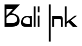Font Zyme: Bali Ink