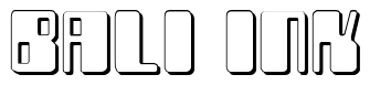 Font Zyborgs-3D: Bali Ink