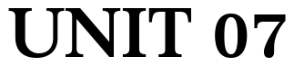 Font 12Impressum-07134-Bold: UNIT 07
