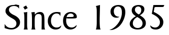 Font 00260: Since 1985