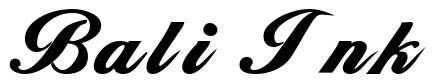 Font Zimmerman-Bold: Bali Ink