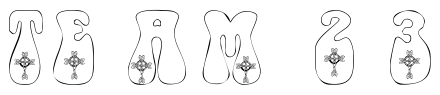 Font 101-Celtic-Knot-Deco: TEAM 23