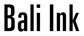 Font Zurich-XCn-BT: Bali Ink