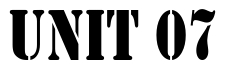 Font Army-Condensed: UNIT 07