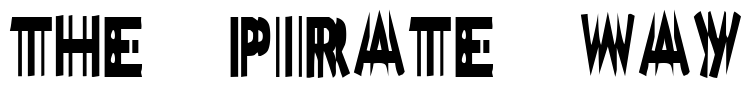 Font Zone23_nootropics: The Pirate Way