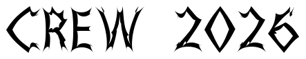 Font Zimp: CREW 2026