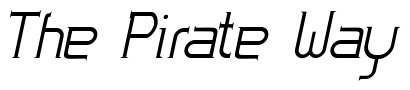 Font Zoloft-Italic: The Pirate Way