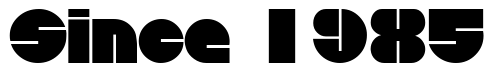 Font DiscoRegular: Since 1985