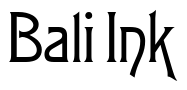 Font ArtGothicURWTNor: Bali Ink