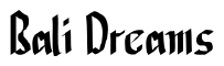 Font CalliBrush: Bali Dreams