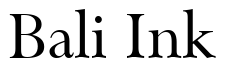 Font 00216: Bali Ink