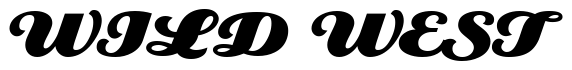 Font 1-Waldo-DNA: WILD WEST