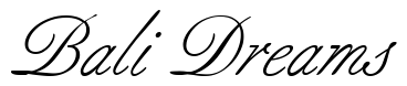 Font Berthold-Script-Regular: Bali Dreams