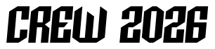Font Archery-Black-Italic: CREW 2026