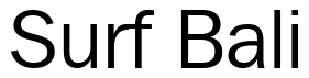 Font 00250: Surf Bali