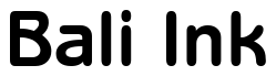 Font BenjaminGothic-Bold: Bali Ink
