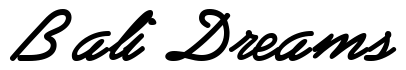 Font AbrazoScriptSSK-Bold-Italic: Bali Dreams