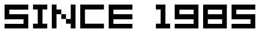 Font 04b08: Since 1985
