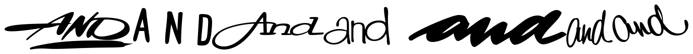 Font 0-Ands-DNA: Bali Ink