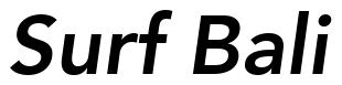 Font 12-Avenir-85-HeavyOblique-76173: Surf Bali