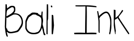 Font 2Peas-Kindergarten: Bali Ink