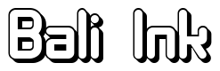 Font 11S01-Black-Tuesday-Offset: Bali Ink