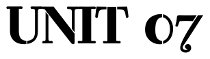 Font Bodoni-Classic-Stencil-Fat-PDF: UNIT 07