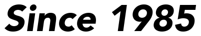 Font 12-Avenir-95-BlackOblique-77173: Since 1985