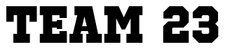 Font Octin-Sports-Hv: TEAM 23