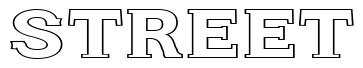 Font FZ-ROMAN-27-HOLLOW-EX preview