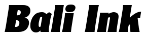 Font CleargothicLH-Bold-Italic: Bali Ink