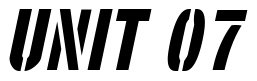 Font StencilSet-Oblique: UNIT 07