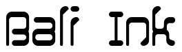 Font 12SaruYellowFog: Bali Ink
